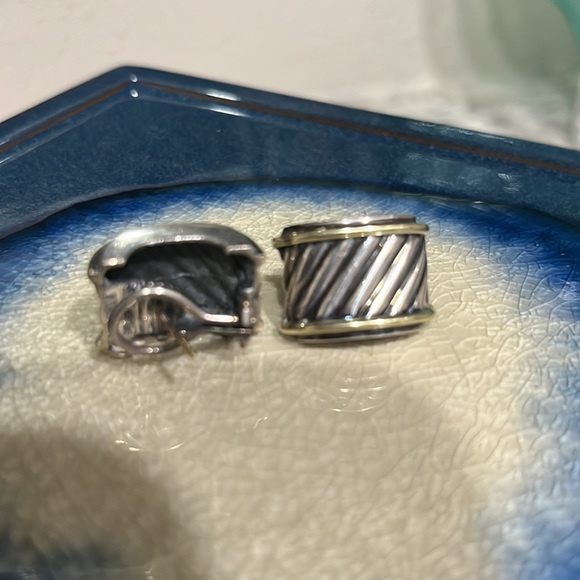 DAVID YURMAN bracelet and earrings. Silver and gold, beautiful. - Picture 8 of 8